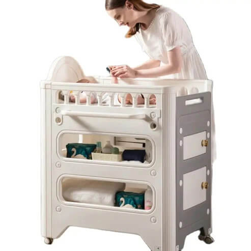 Multifunctional Bathroom Baby Pull out Diaper Changing Table
