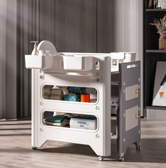 Multifunctional Bathroom Baby Pull out Diaper Changing Table